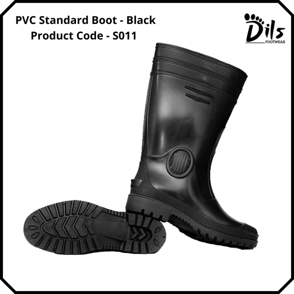 PVC Standard Boot - Black color
