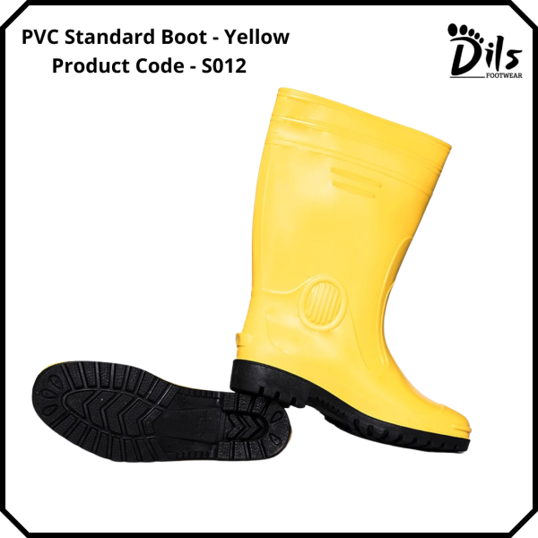 PVC Standard boot-Yellow-color.